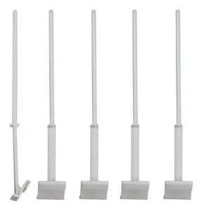White plastic car flag poles with window clips