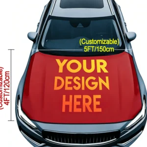 Custom car hood cover printed with your design