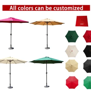 Patio umbrellas in custom colors