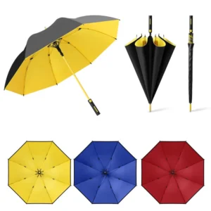Black and yellow custom golf umbrellas