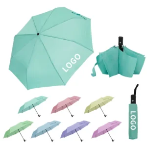 Mint folding promotional umbrella with logo and color options