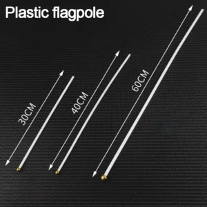Plastic hand flag sticks in 30 cm, 40 cm and 60 cm lengths